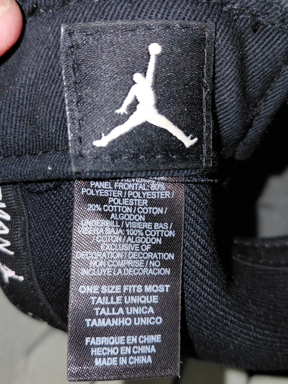Jordan Black Jumpman Fitted Hat